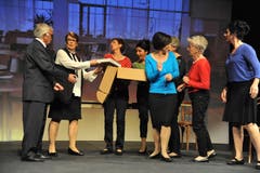 Szene aus dem Stück «Kalender Girls». (Bild: Urs Hanhart (Altdorf, 24. Oktober 2018))