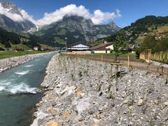 Hochwasserschutzprojekt Engelbergraa. Fertiggestellte Bereiche der ersten Etappe. (Bild: PD)
