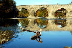 Die alte Thurbrücke in Bischofszell im Abendlicht. (Bild: Thomas Ammann)