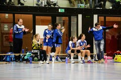 WeGames Weinfelden: Impressionen vom Handballspiel BSV Weinfelden (blau) - SC Frauenfeld (rot) (Bilder: Donato Caspari)