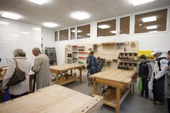 Die Werkräume werden von der Primar- und Oberstufe genutzt. (Bild: Stefan Kaiser (Neuheim, 27. Oktober 2018))