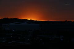 Sonnenuntergang in Dierikon. (Bild: Rolf Arnet (6. Oktober 2018))