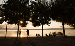 Abendstimmung am Zugersee. (Bild: Daniel Hegglin (Zug, 7. Oktober 2018))
