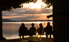 Abendstimmung am Zugersee. (Bild: Daniel Hegglin (Zug, 7. Oktober 2018))