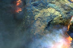Satellitenbild der Gegend um die Ortschaft Paradise. (Bild: EPA, 9. November 2018))