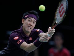 Kei Nishikori, Federers erster Gruppengegner, wartet seit viereinhalb Jahren auf einen Sieg gegen den Schweizer (Bild: KEYSTONE/AP/MICHEL EULER)