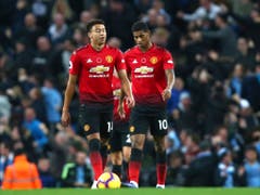 Die Wende blieb dieses Mal aus. Jesse Lingard (links) und Marcus Rashford enttäuscht über die Niederlage mit Manchester United (Bild: KEYSTONE/AP/DAVE THOMPSON)