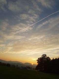 Abendstimmung über Niederwil. (Bild: Reto Schlegel)