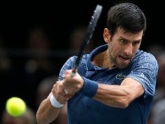Novak Djokovic könnte mit seinem sechsten Triumph an den ATP Finals mit Roger Federer gleichziehen (Bild: KEYSTONE/AP/MICHEL EULER)
