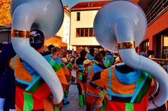 Die Seegusler untermalten den öffentlichen Anlass musikalisch.
