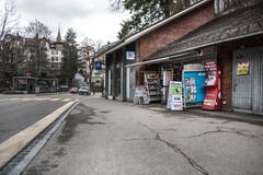 Der einstige Kiosk bei der Bergstation der Mühleggbahn. Er war eine Institution und seine Schliessung wurde von vielen Fahrgästen der Bahn bedauert. Die Mühleggbahn AG bemührt sich aber, für diesen Ort eine ähnliche Nutzung zu finden. (Bild: Sabrina Stübi - 12. März 2018)