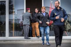 Militärische Entlassungen 2018 in der Mehrzweckhalle Märstetten. (Bild: Andrea Stalder)