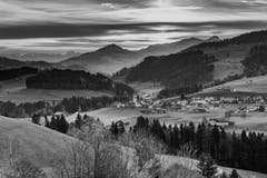 Vom Rechberg Herisau mit dem Blick auf Hundwil. (Bild: Luciano Pau)