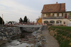 Die neue Brücke bei der Grünaustrasse. (Bild: Sandro Büchler)