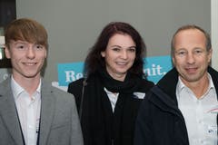 Von links: Pascal Bolzern, Heide Dootz und Peter Martschini, Garage Galliker AG, Kriens. Bild: Eveline Beerkircher