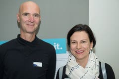 Gilles Freiburghaus und Esther Müller, Schweizerisches Rotes Kreuz. (Bild: Eveline Beerkircher)