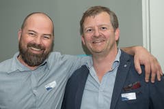 Von links: Roger Moser (Freistil - Kommunikations Design) und Reto Mattmann (Hallenbad Luzern AG). Bild: Eveline Beerkircher