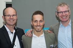 Von links: Marco Roos, Anthony Zaccagnino und Lukas Zihlmann, alle AMAG Emmen. (Bild: Eveline Beerkircher)
