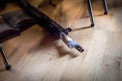 Militärische Entlassungen 2018 in der Mehrzweckhalle Märstetten. (Bild: Andrea Stalder)
