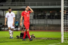 Trauert einer verpassten Chance nach: Fabian Schär. (Bild: Ennio Leanza / Keystone (Lugano, 14. November 2018))