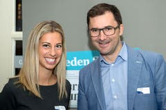 Yvonne Bieri und Adrian Derungs, CKW AG. (Bild: Eveline Beerkircher)