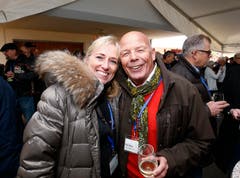 Im Bild: Bernadette Zemp und Heri Meyer. (Bild: Stefan Kaiser (Zug, 15. November 2018))