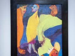 «Trio», 1929, Oel auf Leinwand. Traum- und Spukgestalten geistern immer wieder durch Emil Noldes Werk. (Bild: KEYSTONE/MARCEL BIERI)