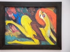 «Tolles Weib», 1912, Ole auf Leinawand. Das Reich des Phantastischen erlebte Nolde als Befreiung von Konventionen. (Bild: KEYSTONE/MARCEL BIERI)