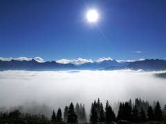 Tolle Fernsicht auf die Berge und das wunderbare Nebelmeer. (Bild: Urs Gutfleisch (Glaubenberg, 20. November 2018))
