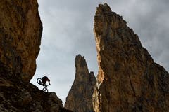 Grödner Joch, Dolomiten, Italien; Biker: Harald Philipp