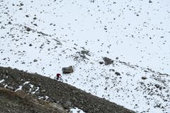 Tschierva Gebiet, Bernina, Engadin, Graubünden, Schweiz; Mountainbiker: Harald Philipp