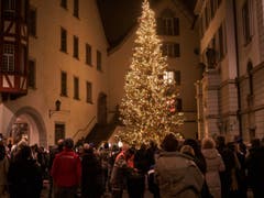 Am 23. November wurde in Lichtensteig die Weihnachtsbeleuchtung eingeweiht. (Bild: Sascha Erni)