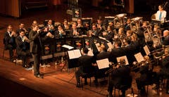 Das Ensemble der Brass Band Schötz.