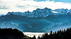 Innerschweizer Alpen. Bild: Stefan Kunz (Rigi, 25. November 2018)