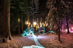 Die Installation «Silva» lässt den Wald auf Lenzerheide in neuem Licht erscheinen. Sie wurde vom Verein Bildspur erstellt. (Bild: PD)