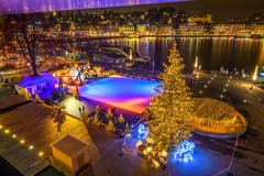 Live on Ice auf dem Europaplatz beim KKL in Luzern. (Bild: Tobias Lackner (Luzern, 25. November 2018))