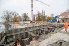 Blick auf die Baustelle. (Bild: Donato Caspari)