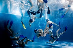 Sechs Spieler hat jedes Team im Wasser. (Bild: Philipp Schmidli (Luzern, 3. November 2018))