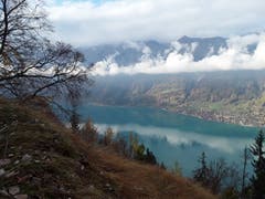 Über dem Brienzersee. Tolle Sicht auf den Brienzersee bei Margel ob Brienz. (Bild: Bruno Ringgenberg, 3. November 2018)