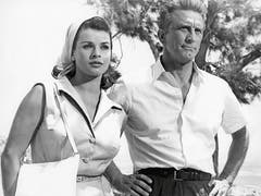 Mit Kirk Douglas in «Der Schatten des Giganten», 1966. (Bild: Getty)