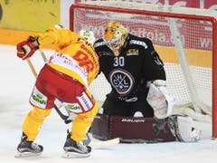 Biels Damien Brunner trifft gegen seinen ehemaligen Klub gleich dreimal (Bild: KEYSTONE/TI-PRESS/ALESSANDRO CRINARI)