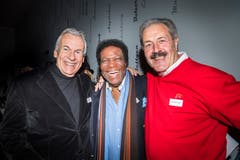 Musiker unter sich: Pepe Lienhard, Roberto Blanco und Sepp Silberberger.