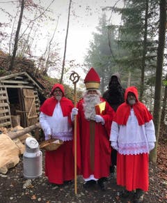 Schön wars beim Samichlaus im Wald. Bild: Robert Lussi (Stans, 30. November 2018))