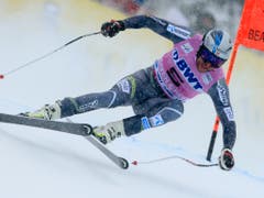 Aksel Lund Svindal auf dem Weg zu Platz 3 hinter Beat Feuz und Mauro Caviezel (Bild: KEYSTONE/FR37383 AP/NATHAN BILOW)