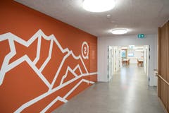 Blick in den Innenbereich von Haus C.