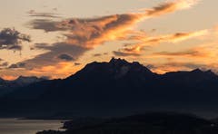 Föhnstimmung über den Alpen. (Bild: Daniel Hegglin (Zugerberg, 31. Oktober 2018))