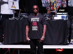 Sean Combs – besser bekannt als «Puff Daddy» – bei einem Auftritt im Rahmen der Unterstützungskampagne für den Demokraten Andrew Gillum aus Florida. (Bild: Dan Anderson/EPA (Tallahassee, 5. November 2018))