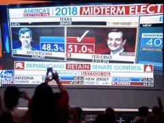 Ted Cruz behält seinen Sitz im Senat. Er setzte sich gegen seinen demokratischen Herausforderer Beto O'Rourke durch. (Bild: Keystone/AP/JEFFREY MCWHORTER)