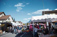 90 Stände und das gute Wetter lockten die Gäste an den Trübbächler Jahrmarkt. (Bild: Bilder: Jessica Nigg)
