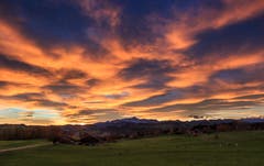Wolkengemälde vor Sonnenaufgang bei Müselbach/Kirchberg. (Bild: Roland Hof)